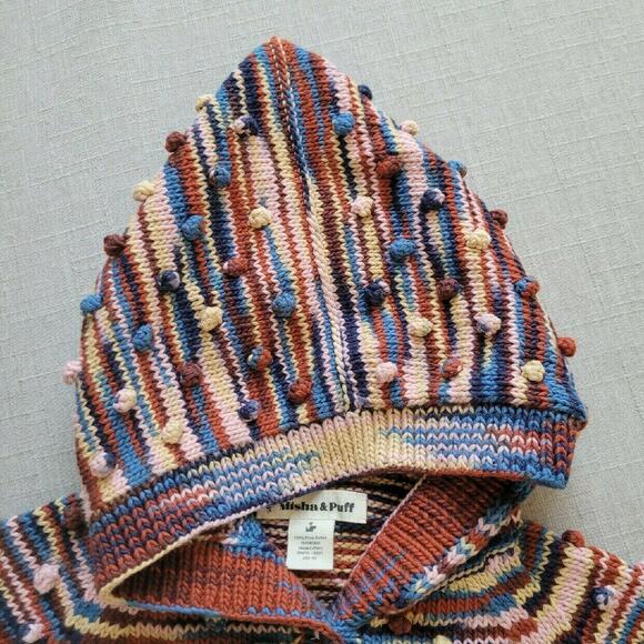 Misha And Puff Fairgrounds Space Dye Hooded Popcorn Cardigan - Picture 4 of 6